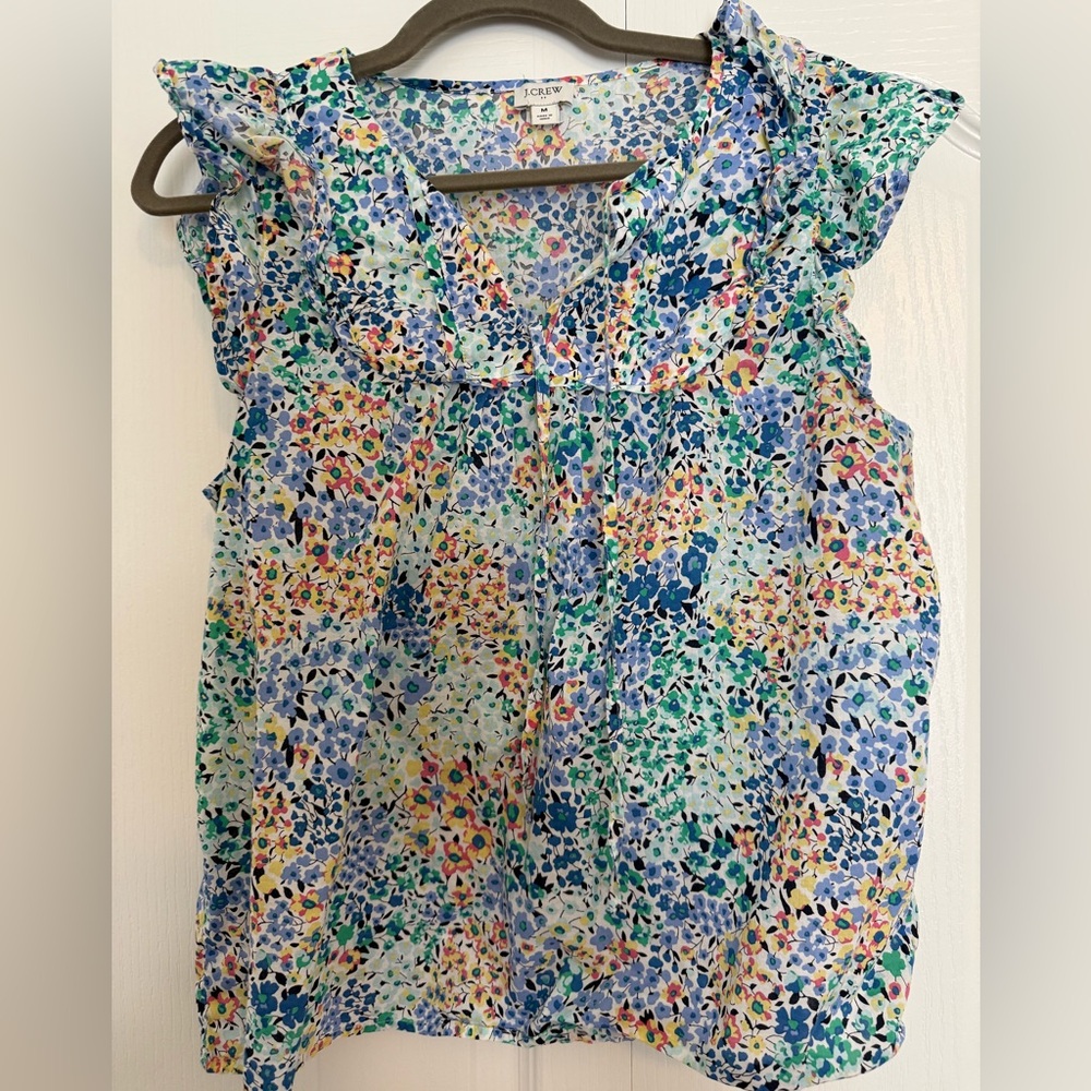 J. Crew Floral Blouse